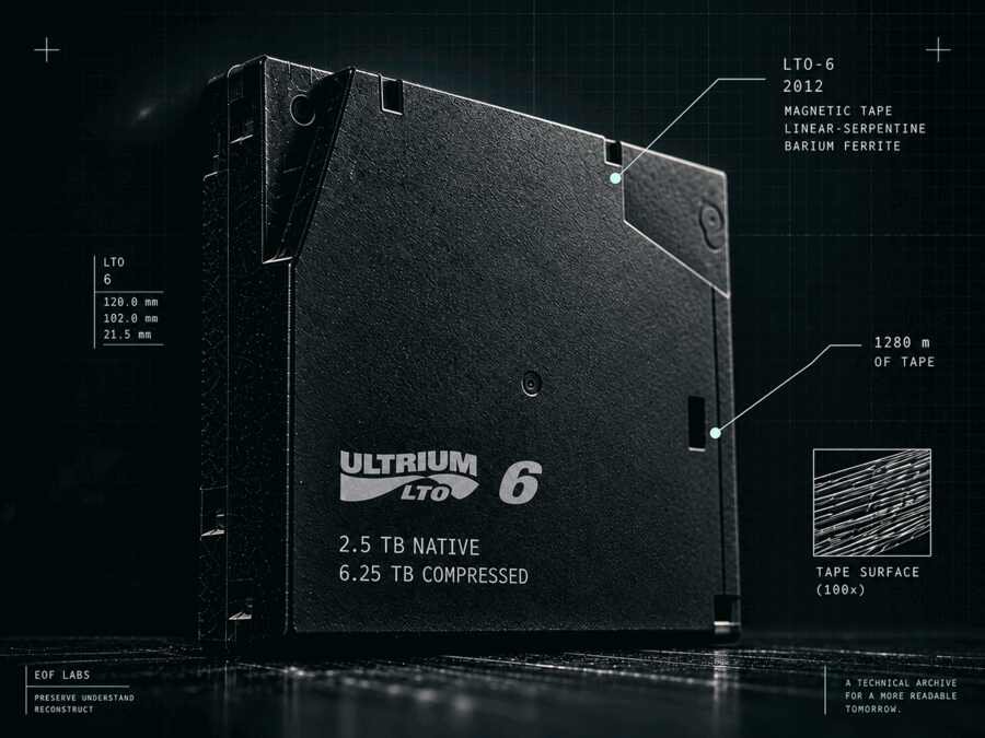 LTO-6 archival technical specimen