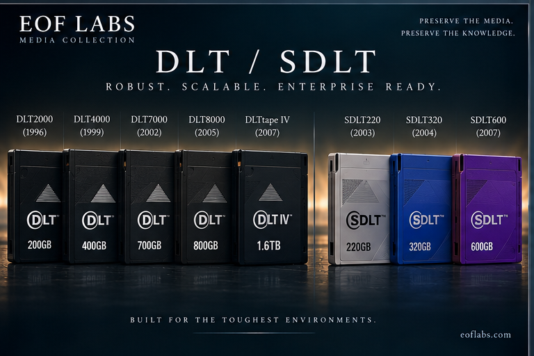 EOF Labs DLT and Super DLT format artwork